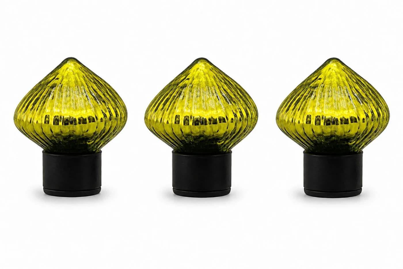 finehomegarden Teichfigur Glas-Schwimmlinse grün 3er Set - Bild 2