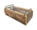 Antiker Blumenkasten aus Holz und Metall Bild 1