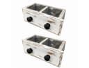 finehomegarden Blumentopf Schublade Holz Weiß 2er-Set Shabby Bild 2