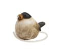 finehomegarden Teichfigur Wasserspeier Vogel Braun-Natur Steinzeug mit Pumpe Bild 2