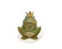 finehomegarden Teichfigur Wasserspeier Frosch grün Steinzeug mit Pumpe Bild 2