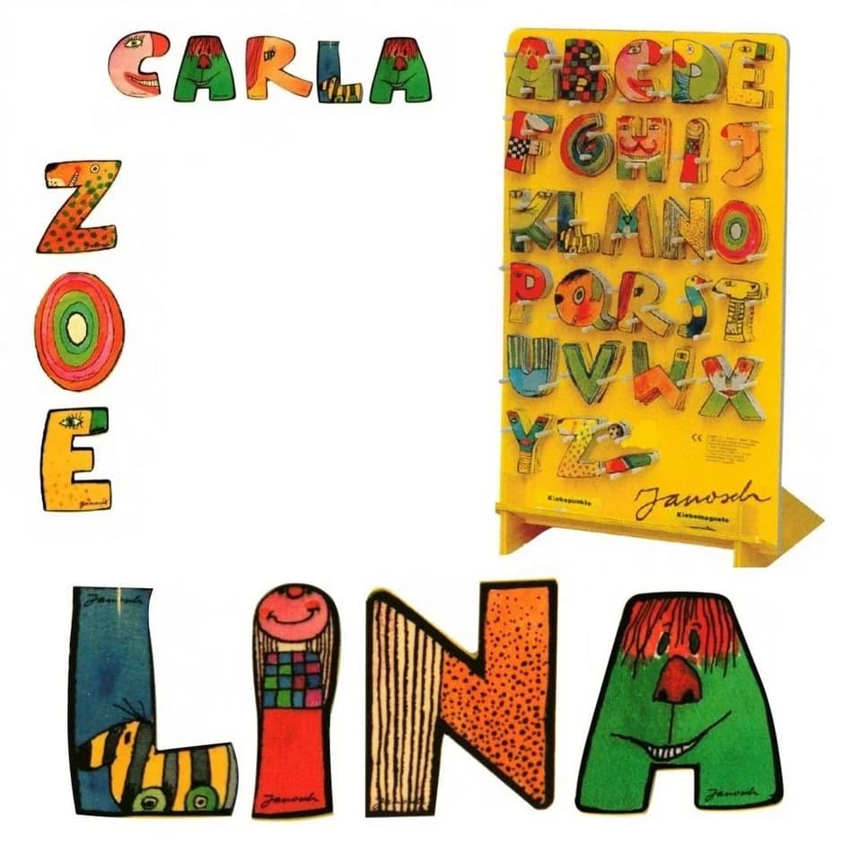 JANOSCH Deko-Buchstabe aus Holz für Kinderzimmer