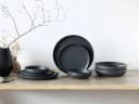CreaTable Tafelservice Uno 8-tlg Schwarz Steinzeug Bild 1