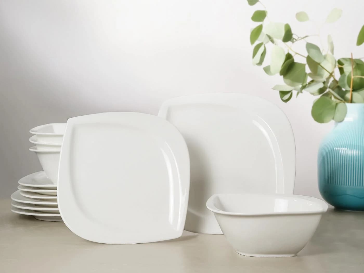 Tafelservice CREATABLE Melbourne Weiß 12-tlg. Porzellan