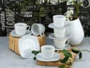 Creatable Kaffeeservice Weiß 12-teilig Keramik Bild 1
