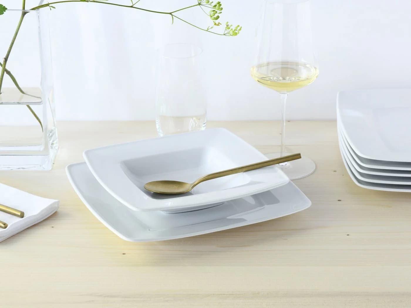 Creatable Tafelservice Victoria Weiss 12-tlg Porzellan klassisch - Bild 3