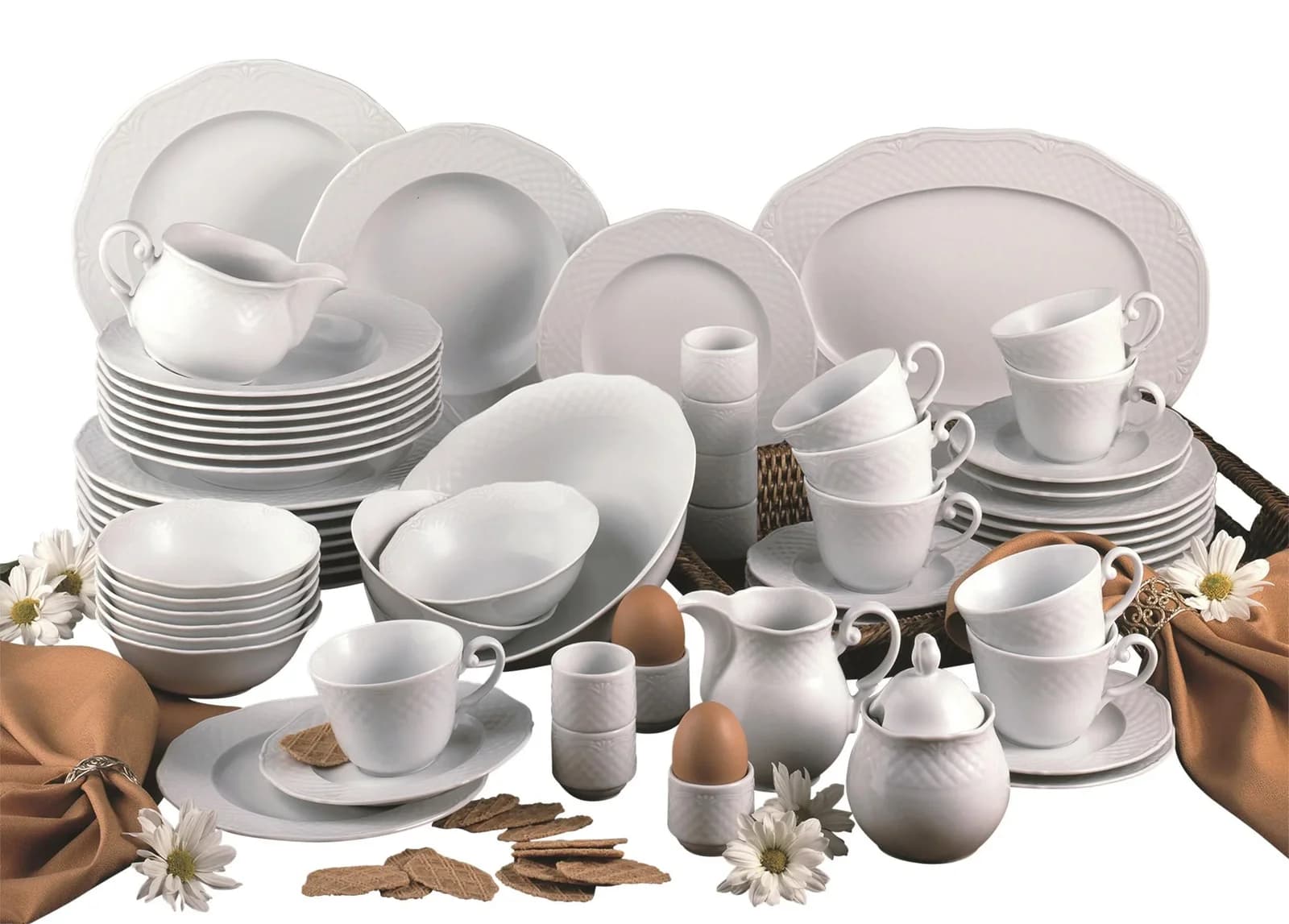 Creatable Kombiservice Arianne Weiß Keramik 60-teilig