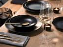 CreaTable Tafelservice Magic Black Schwarz Grau 12-teilig Steinzeug Bild 3