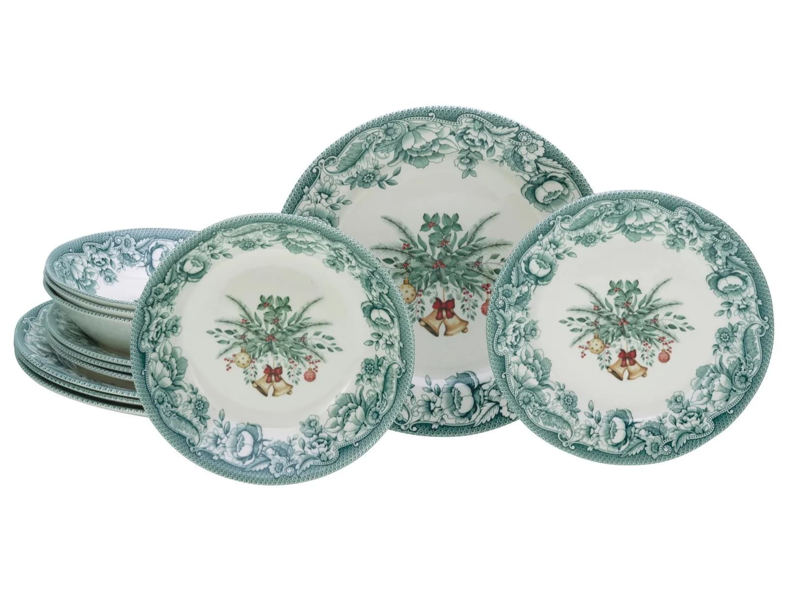 Creatable Tafelservice Weihnachten Grün 12-teilig
