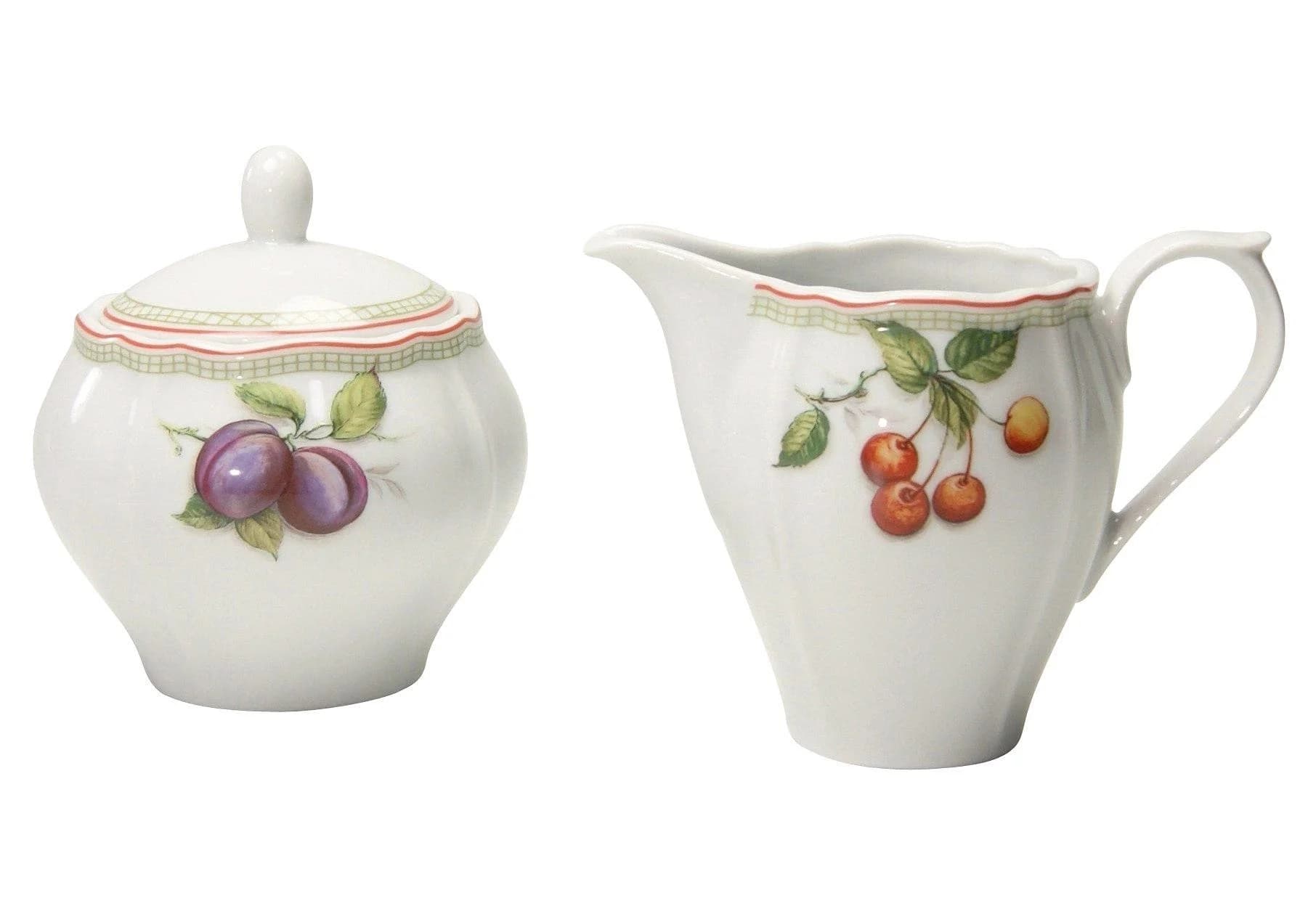 Milch- und Zuckerset CREATABLE Flora Orchard Bunt Porzellan