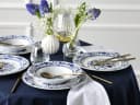 CreaTable Tafelservice Flora 12-tlg. Porzellan Zwiebelmuster Weiß Bild 1