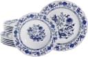 CreaTable Tafelservice Flora 12-tlg. Porzellan Zwiebelmuster Weiß Bild 2