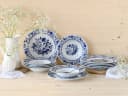 CreaTable Tafelservice Flora 12-tlg. Porzellan Zwiebelmuster Weiß Bild 3
