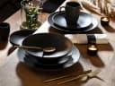 CREATABLE Vesuvio Black Becher Set 6-tlg. Schwarz Steinzeug Bild 1