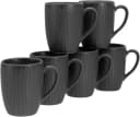CREATABLE Vesuvio Black Becher Set 6-tlg. Schwarz Steinzeug Bild 2