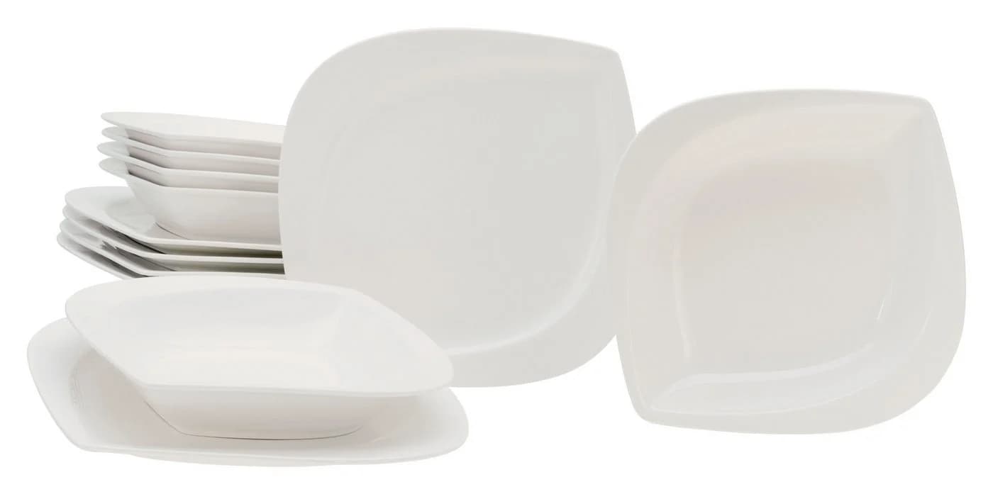CREATABLE Tafelservice Melbourne 12-tlg. Creme Porzellan - Bild 2