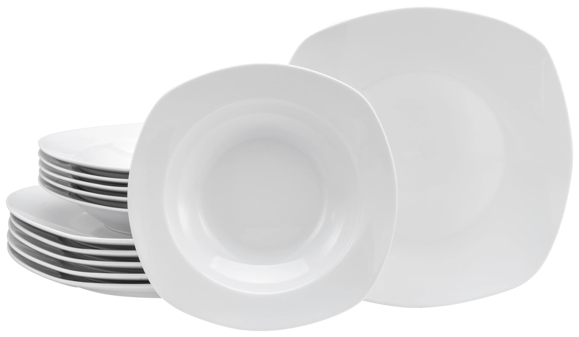 Creatable Geschirr-Set Amelie, weiß, 12 Teile, Porzellan