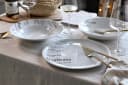 CreaTable Pastateller Europa Gustoso 4-tlg. Weiß Porzellan Bild 5