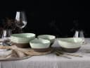 CreaTable Schale Basalt Bio Salbei Steinzeug Set 4-tlg. Bild 1