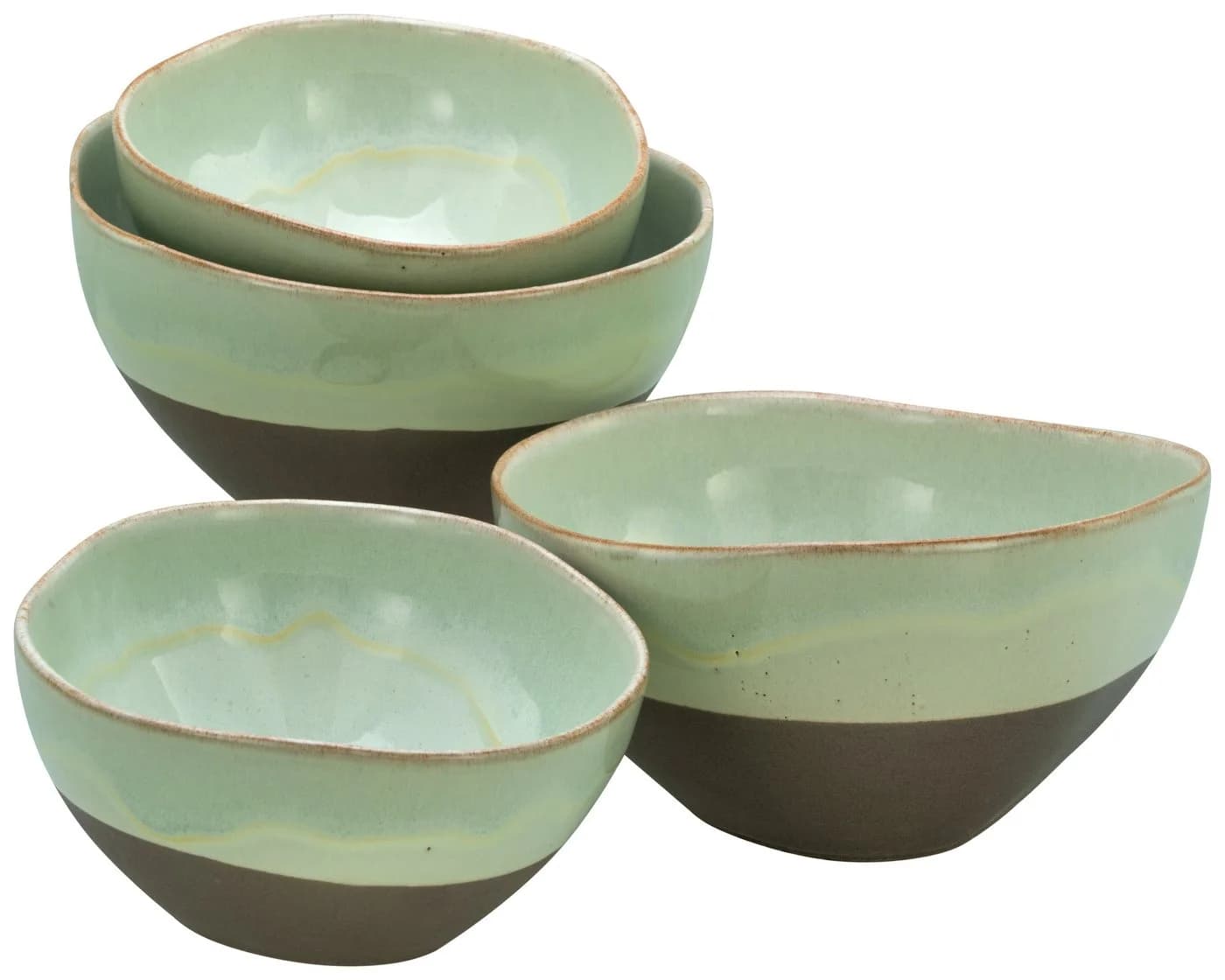 CreaTable Schale Basalt Bio Salbei Steinzeug Set 4-tlg. - Bild 2