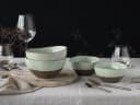 CreaTable Schale Basalt Bio Salbei Steinzeug Set 4-tlg. Bild 3