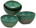 CREATABLE Basalt Bio Bowl Set 4-tlg. Olivgrün Steinzeug Bild 2
