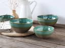 CREATABLE Basalt Bio Bowl Set 4-tlg. Olivgrün Steinzeug Bild 3
