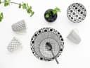 CreaTable Kombiservice New Style Schwarz-Weiss 16-teilig Steinzeug Bild 4