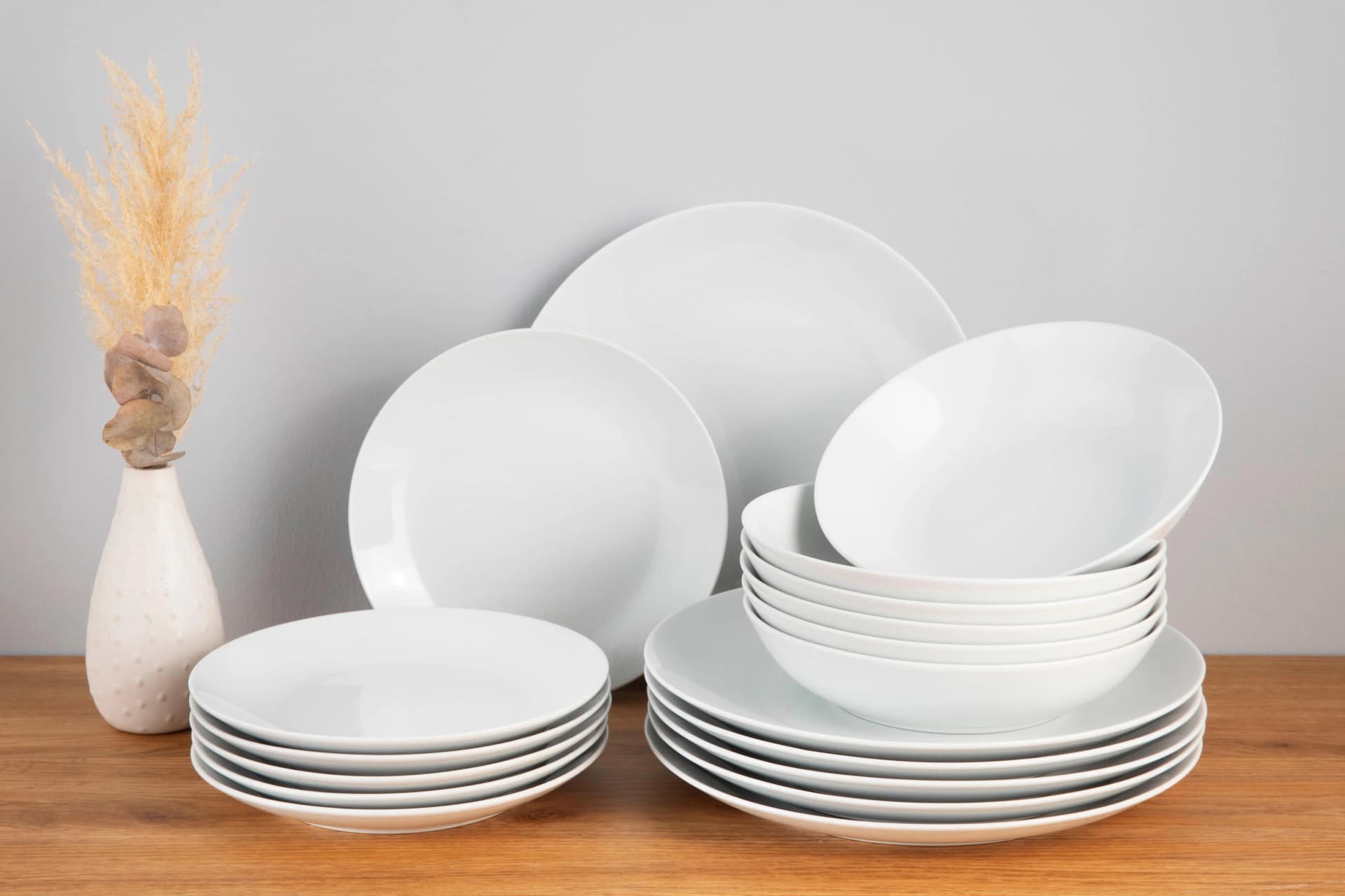 OTTO HOME Tafelservice Alff Weiß Porzellan