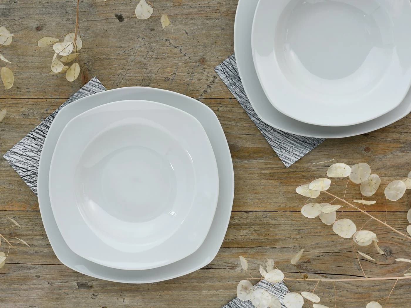 CreaTable Teller-Set Amelie Weiß 18-tlg. Porzellan - Bild 5