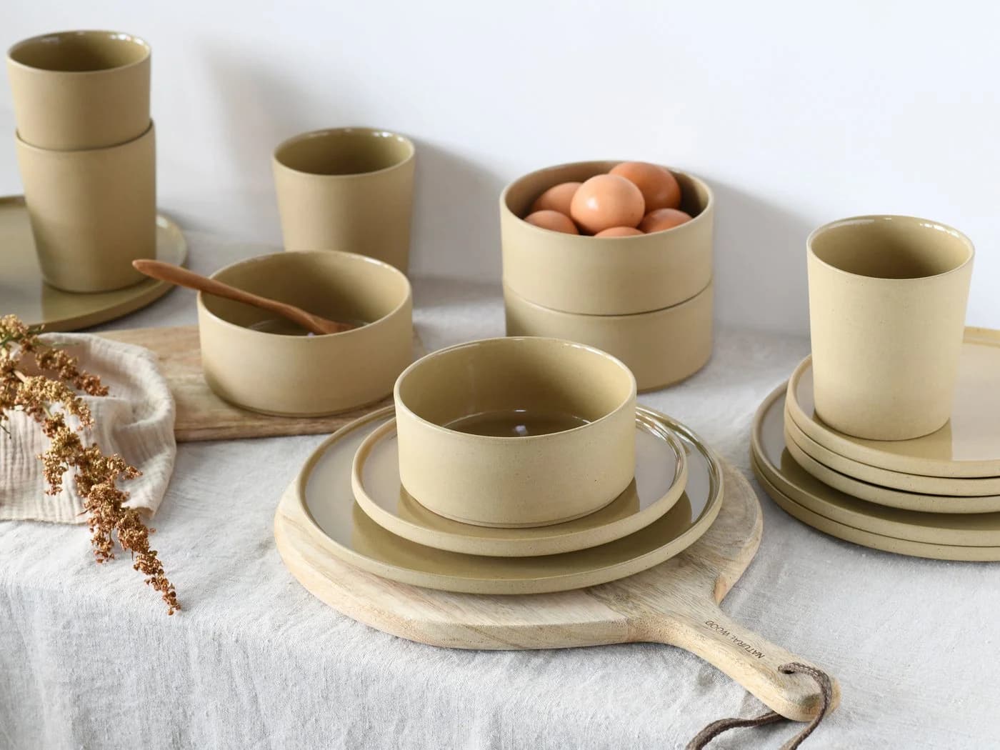 CreaTable Kombiservice Futuro Sand 16-teilig Steinzeug Beige - Bild 4
