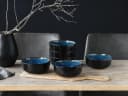 CREATABLE Müslischale Set Nordic Fjord Blau Steinzeug Bild 3