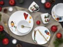 Creatable Kombiservice Luna 16-tlg. Porzellan weiß Sockenmotiv Bild 5