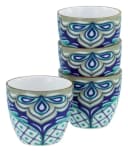 CreaTable Espressotassen-Set Aladin Petrol, 4-tlg., Steinzeug, Orientalisch Bild 2