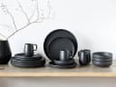 CREATABLE Kombiservice Uno Black 16-tlg. Steinzeug schwarz Bild 1