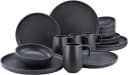 CREATABLE Kombiservice Uno Black 16-tlg. Steinzeug schwarz Bild 2