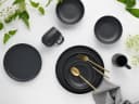 CREATABLE Kombiservice Uno Black 16-tlg. Steinzeug schwarz Bild 4