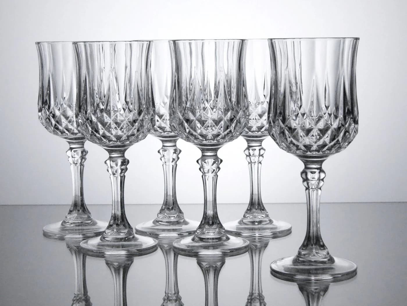 CRISTAL D´ARQUES Weißweinkelche 6-tlg. Transparent Longchamp Eclat - Bild 5