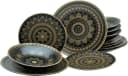 CreaTable Teller-Set Mandala Gold 12-teilig Orientalisch Bild 2