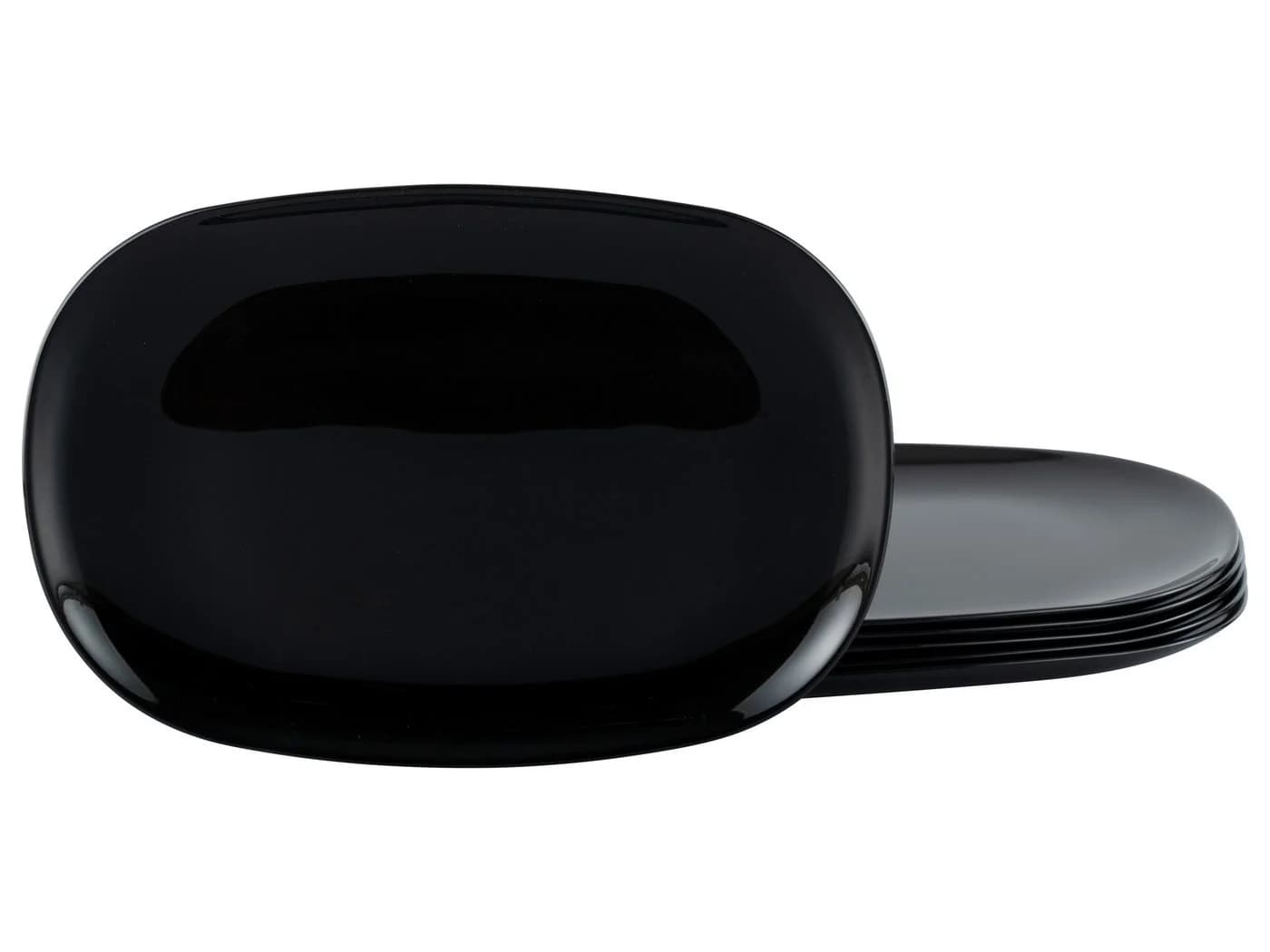 CreaTable Barbecueteller Schwarz 6-teilig Opalglas - Bild 2