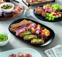 CreaTable Barbecueteller Schwarz 6-teilig Opalglas Bild 4