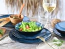CreaTable Teller-Set Capri 18-tlg. Blau Steinzeug Reaktivglasur Bild 1