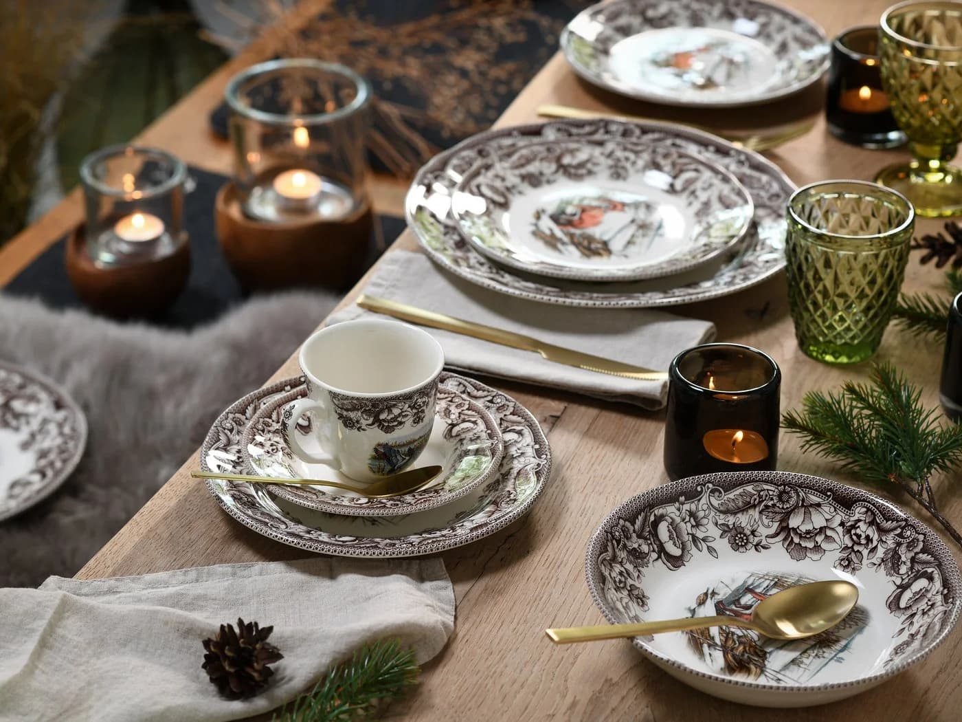 Buntes Geschirr-Set im Landhausstil mit Tiermotiven - Bild 4