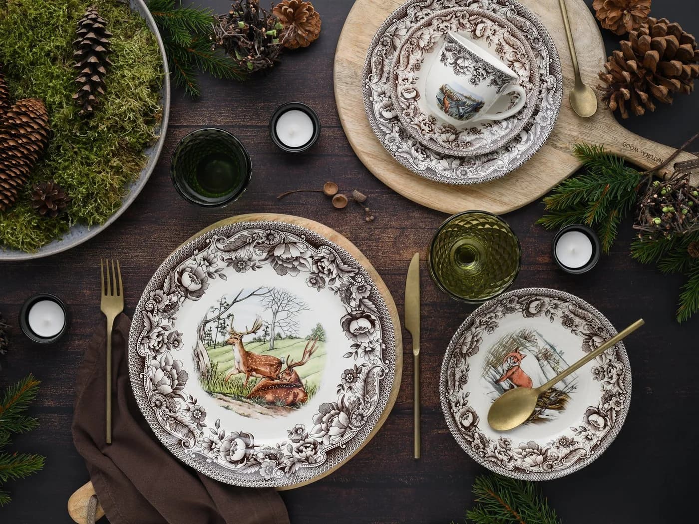 Buntes Geschirr-Set im Landhausstil mit Tiermotiven - Bild 5