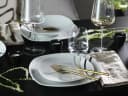 CreaTable Tafelservice Square City Line 12-tlg. Weiß Schwarz Sand Bild 5