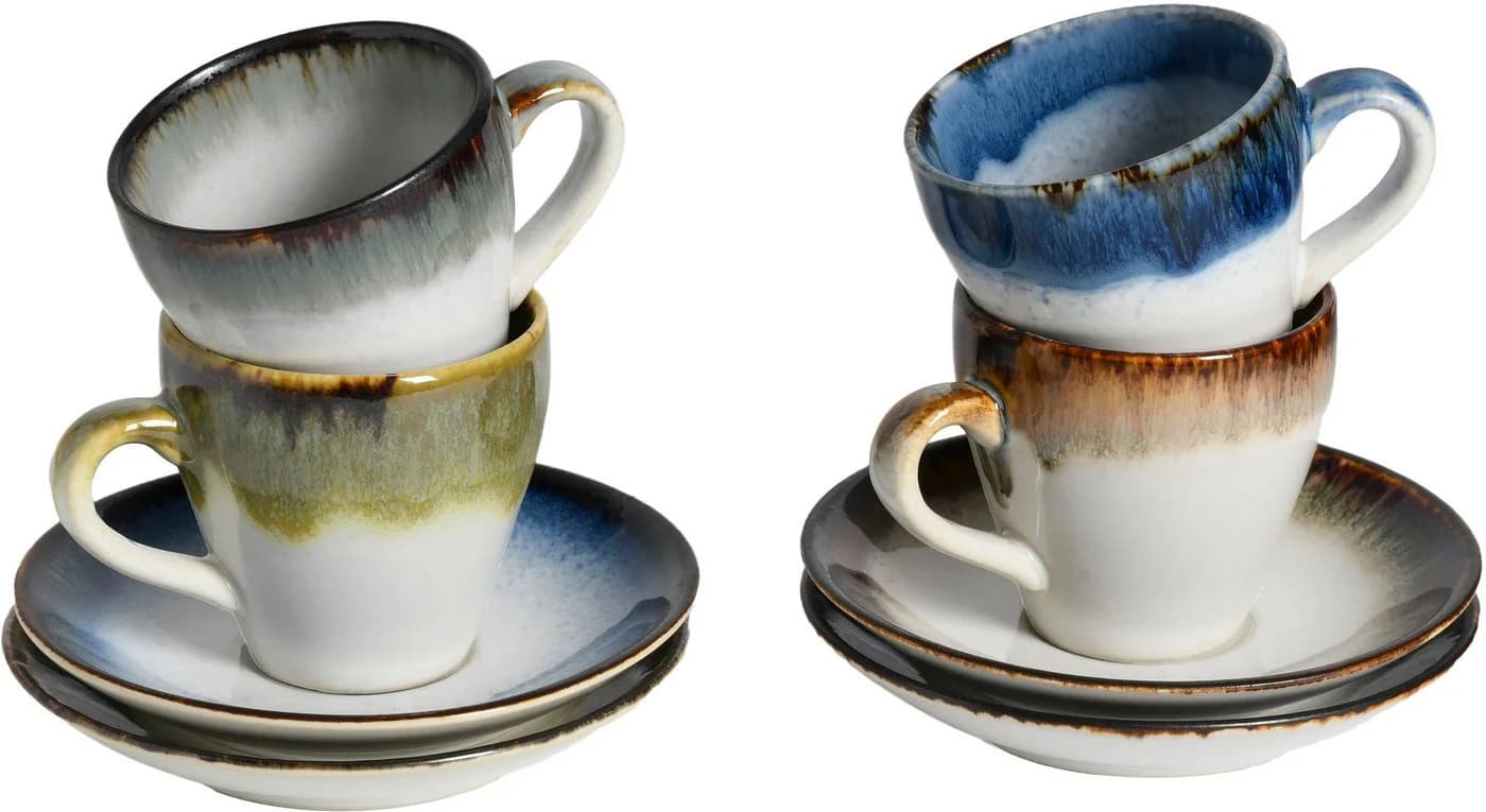 Creatable Espresso-Set Cascade Mix 8-tlg. Bunt Steinzeug - Bild 2