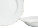 Creatable Teller-Set Maria Theresia 18-tlg. Weiß/Gold Porzellan Bild 5