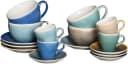 Creatable Caldera Mix Bistrotassen-Set 16-tlg. Bunt Steinzeug Bild 2