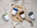 Creatable Kaffeebecher Set 4-tlg bunt Steinzeug Reaktivglasur Bild 5