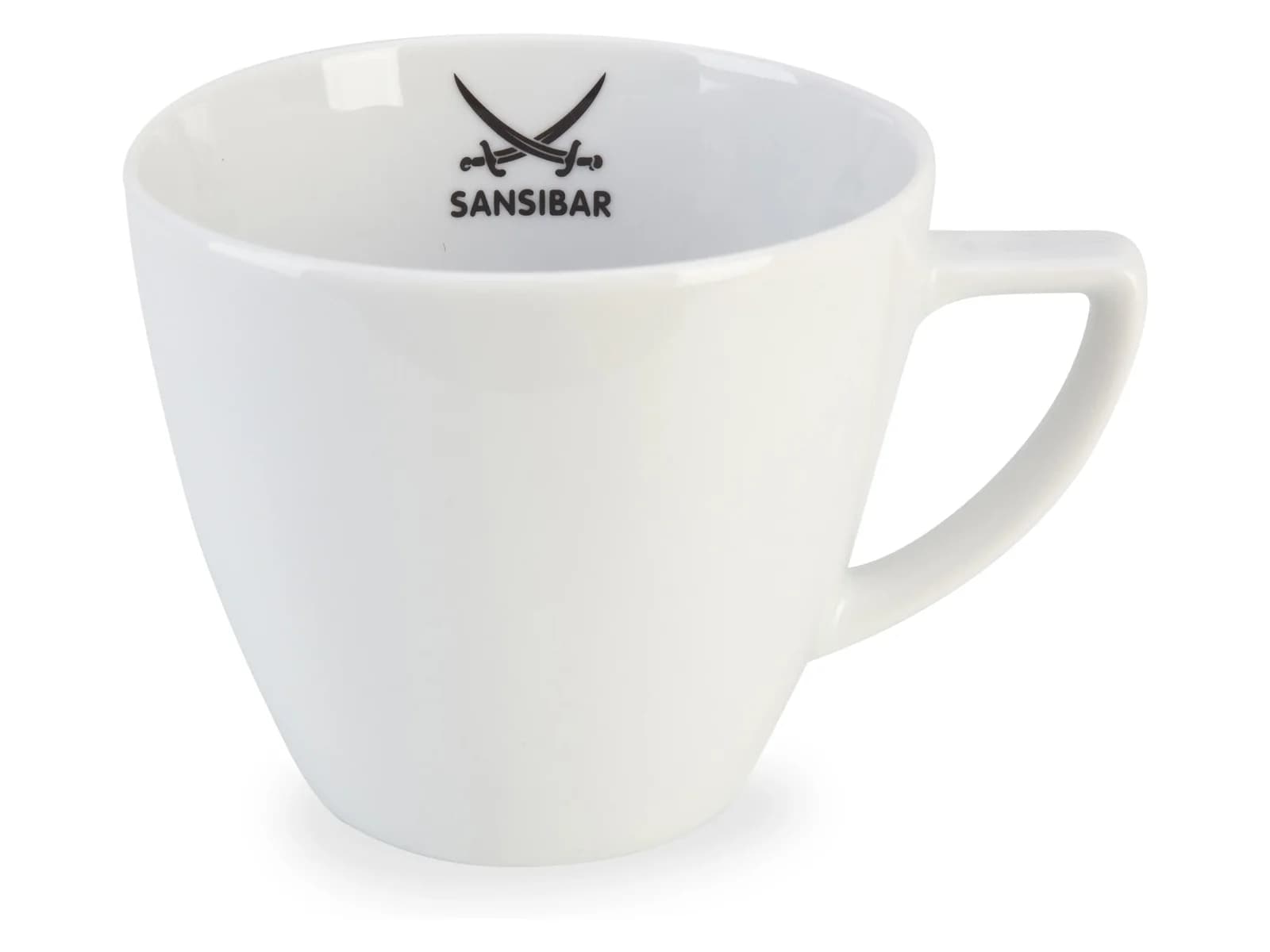 Henkelbecher SANSIBAR LUNNA Porzellan Weiß